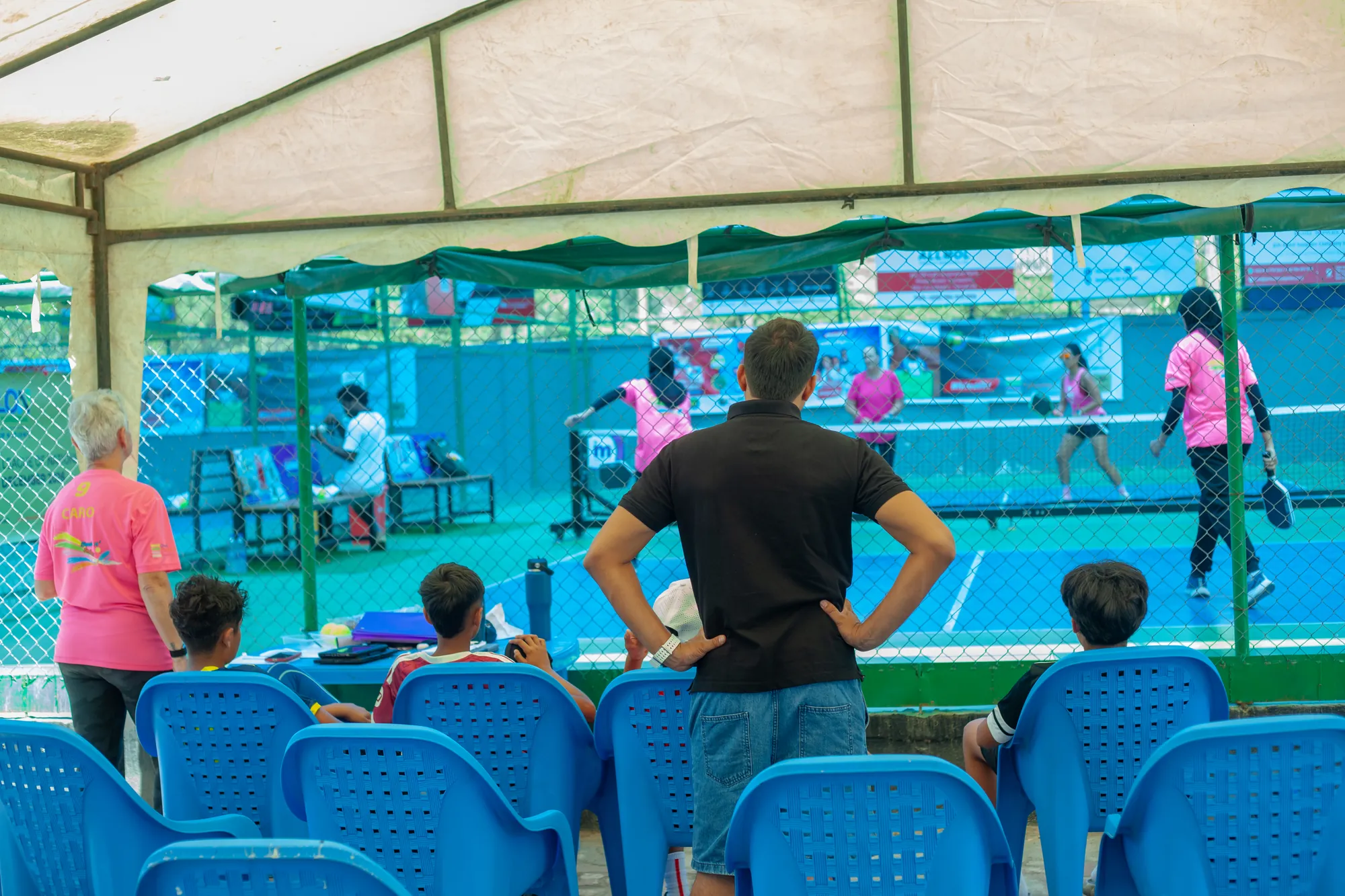 Fans watching a match courtside at Dar United Tourney 2026