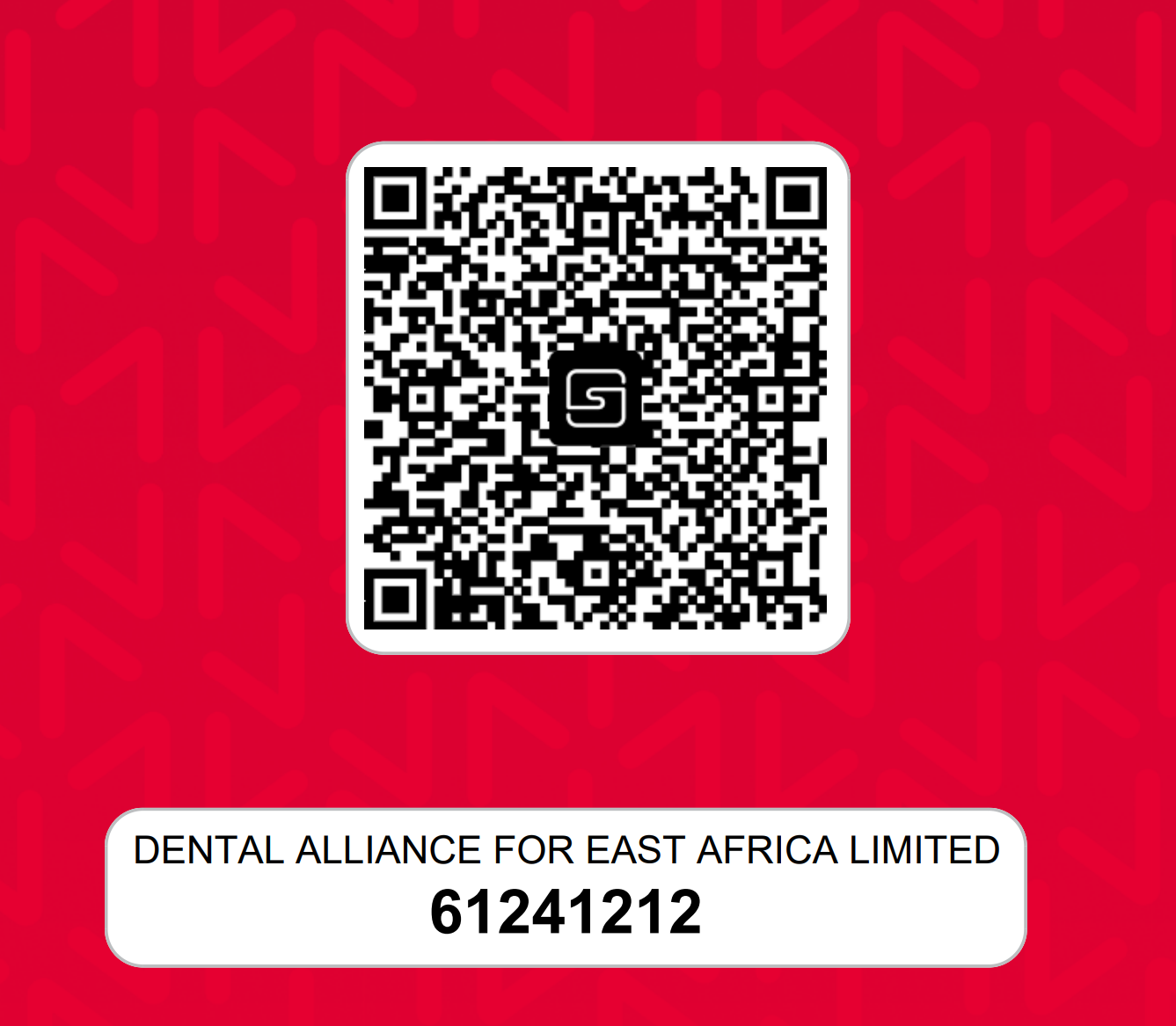 Selcom QR payment code for Dental Alliance for East Africa Limited